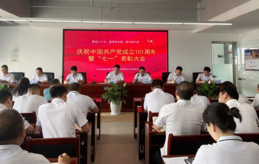 市國資公司召開慶祝中國共產黨成立101周年暨“七一”表彰大會